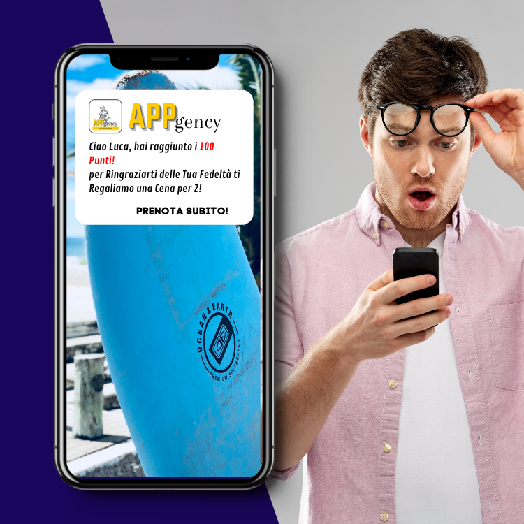 immagine di app con programma fedeltà